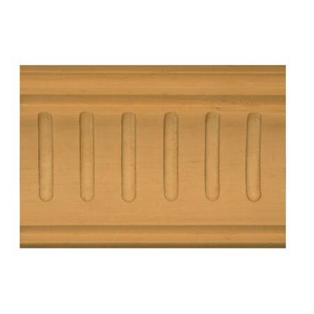 Osborne Wood Products 2 1/2 x 2 1/4 x 96 Fluted Crown Moulding in Basswood 892014BAS